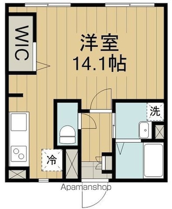 サンアヴェニュー[1R/36.1m2]の間取図