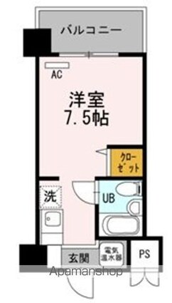 ベルハウス[1R/17.41m2]の間取図