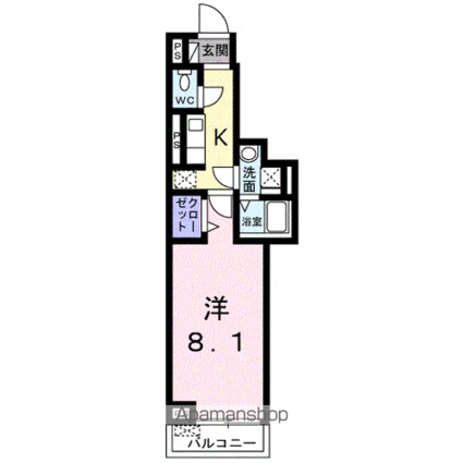 スアヴィス舎人[1K/29m2]の間取図