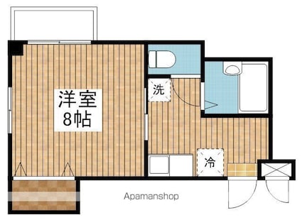 グリーンコーポ[1K/26.98m2]の間取図