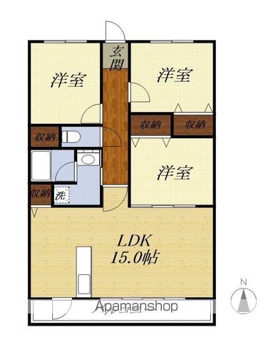 ラフィーネ掛川CIIIの間取り写真