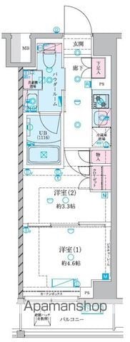 ＧＥＮＯＶＩＡ押上Ⅱの間取り