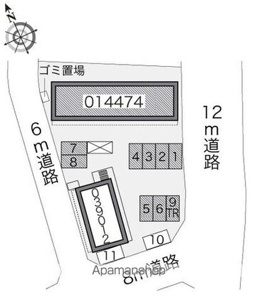 レオパレスヴァルト[2DK/40.95m2]の配置図