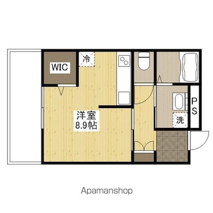 Ｅｌ　Ｃｌａｓｉｃｏ駅前[1R/27.56m2]の間取図