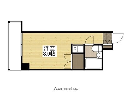 レジデンス十日市[1R/16.8m2]の間取図