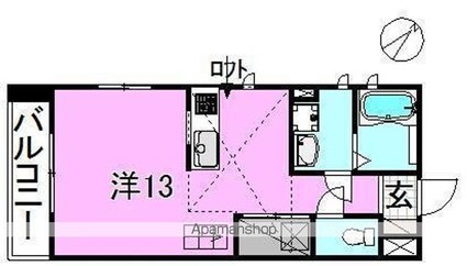サクラガーデン[1R/29.8m2]の間取図