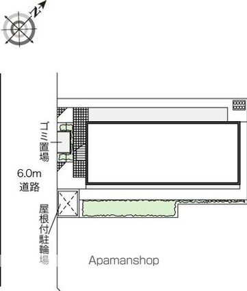 レオパレスウインドコート[1K/20.28m2]の配置図