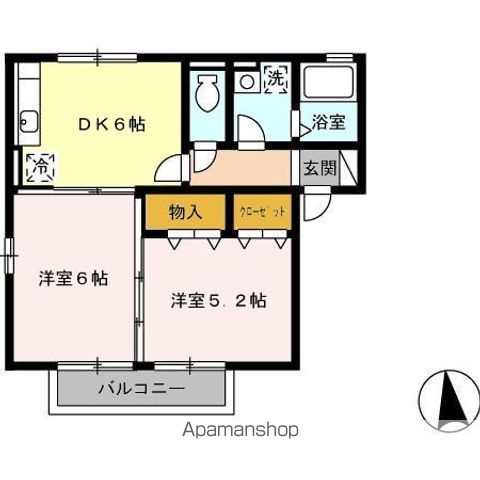 セジュール楽楽 C棟の間取り写真