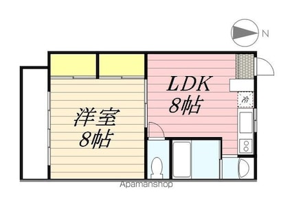 コーポ佐々木[1LDK/33.12m2]の間取図