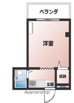 ル・エリカ上板橋[1K/19.83m2]の間取図