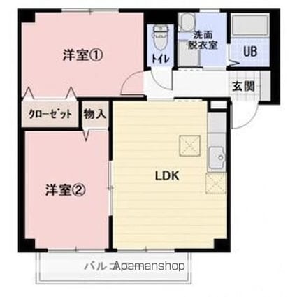 Ａｖａｎｚａｒｅ　Ｂ[2LDK/56.26m2]の間取図