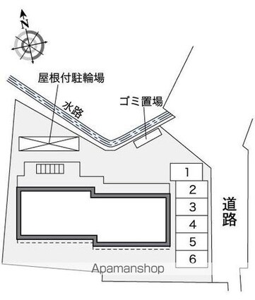 レオパレスサンロイヤルＹ[1K/20.01m2]の配置図