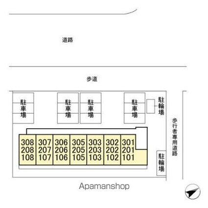 グレイスフラッツ[1LDK/30.27m2]の配置図
