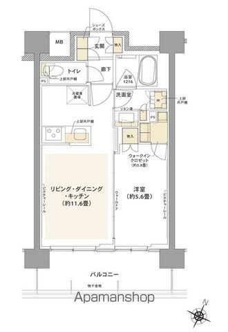 コムレジ赤羽　賃貸棟の間取り