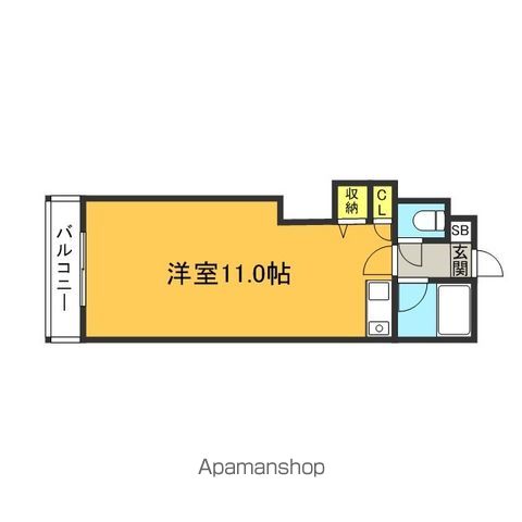 福岡市中央区平和のマンションの間取り