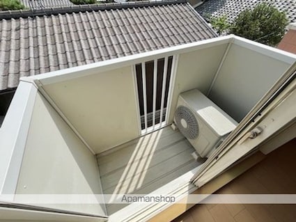 滋賀県愛知郡愛荘町愛知川[1K/27m2]のバルコニー