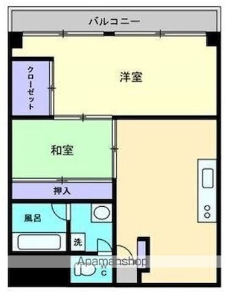 労住協第９ビル木太マンション[2DK/46.98m2]の間取図
