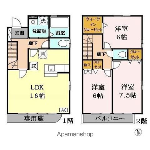 ローズコート・Ｈの間取り