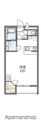 レオパレス松山インター[1K/31.33m2]の間取図