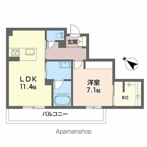 シャーメゾンマーレ竹下の間取り写真