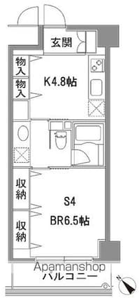 カスタリア中目黒[1K/32.54m2]の間取図