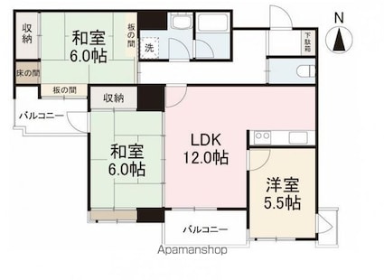 コルソ番町１０５号[3LDK/72.29m2]の間取図