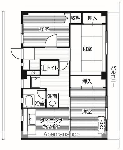 【ビレッジハウス敷島１号棟の間取り】