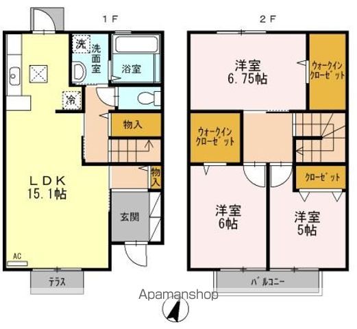 ユニヴェール　Ｂ棟の間取り