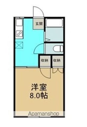クリスタルハウス[1K/26.49m2]の間取図