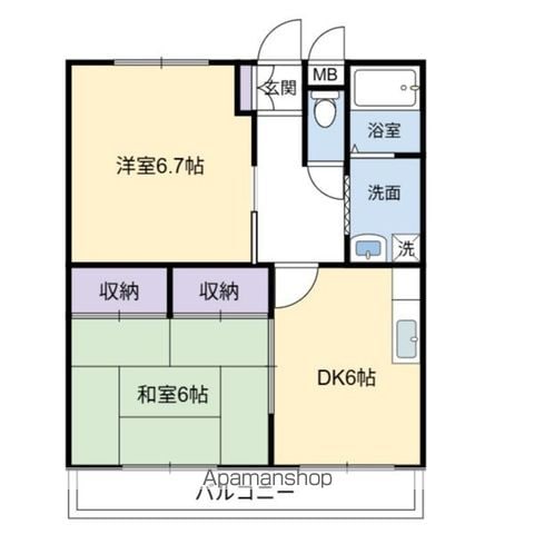冨田マンションの間取り写真