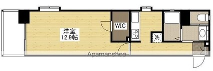 ロアール松川町[1K/41.52m2]の間取図