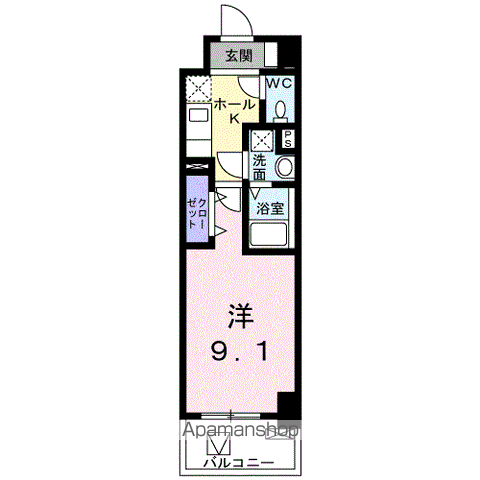 ＦＬレジデンス１の間取り