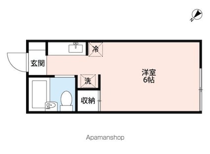 東京都狛江市東和泉１丁目[1R/18m2]の間取図