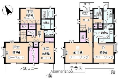 ヴェルドミール深沢Ｃ[3LDK/132.41m2]の間取図