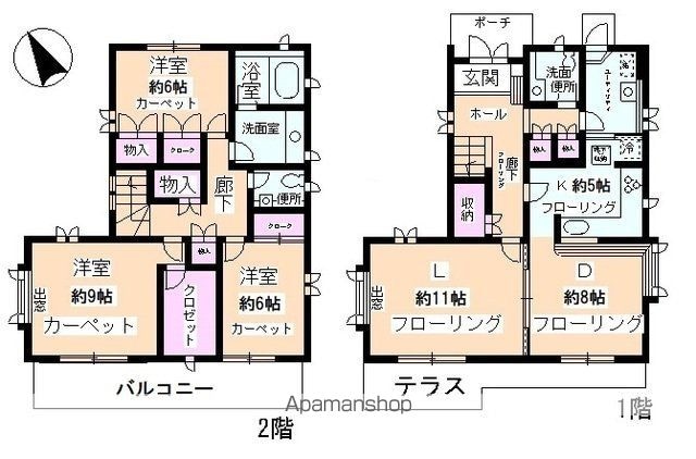 ヴェルドミール深沢Ｃ[3LDK/132.41m2]の間取図