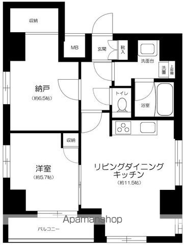 【プレール・ドゥーク月島Ⅱの間取り】