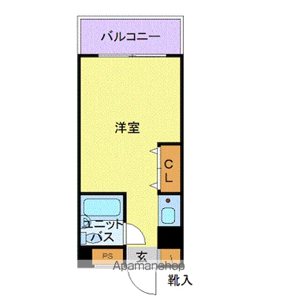 東京都板橋区清水町[1R/18m2]の間取図
