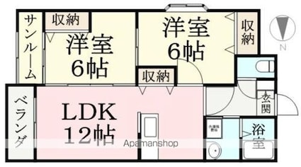 ＧＲＡＮＤ　Ｍ[2LDK/59.51m2]の間取図