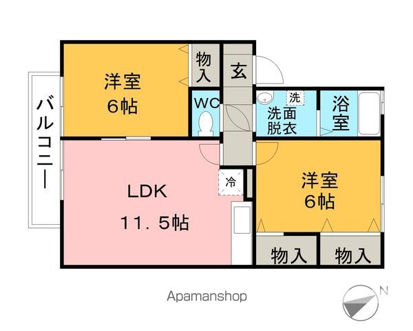 プレジール本郷 A棟の間取り写真