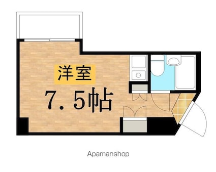 メゾンドノア聖蹟桜ヶ丘[1R/21.5m2]の間取図