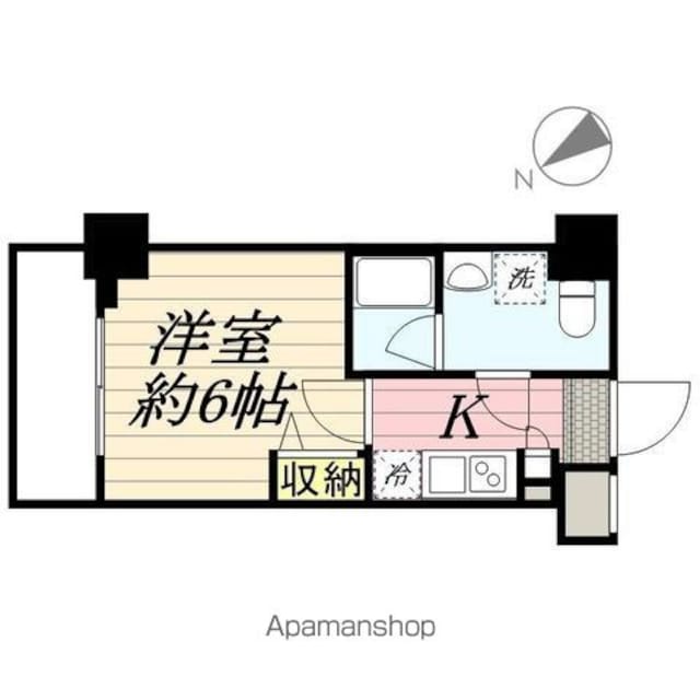 東京都立川市高松町３丁目[1K/21.12m2]の間取図