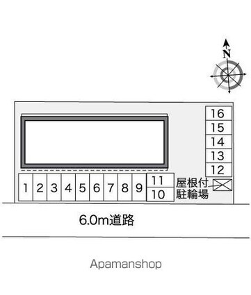 レオパレスＹＯＫＯＭＩＣＨＩ[1K/23.61m2]の配置図