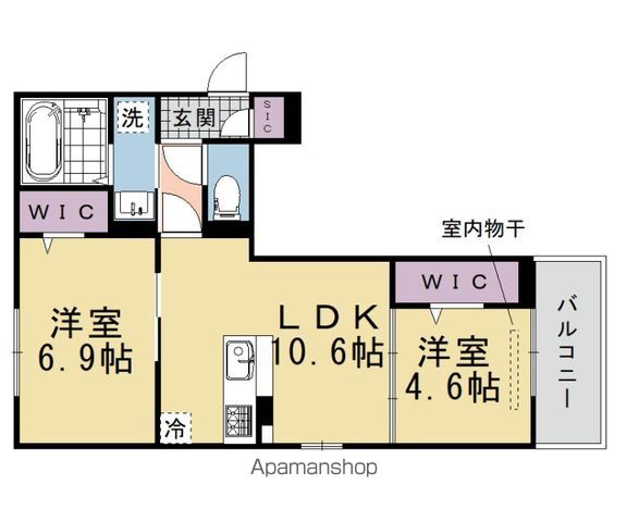 GESUND桂の間取り写真