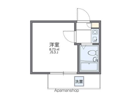 レオパレス吉祥寺第２[1K/13.67m2]の間取図