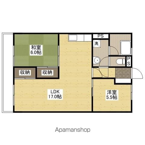 テラヤママンションの間取り写真
