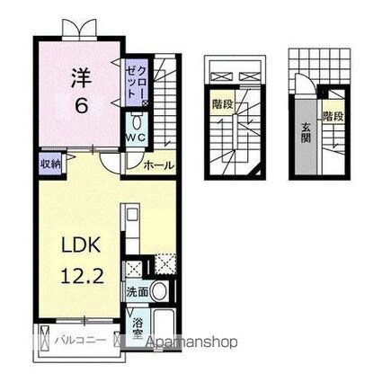 香川県高松市木太町[1LDK/53.33m2]の間取図