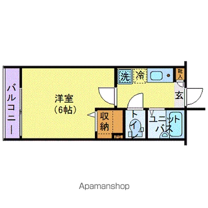 東京都杉並区阿佐谷北３丁目[1K/18.63m2]の間取図