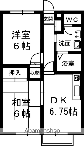 コーポ下石田の間取り写真