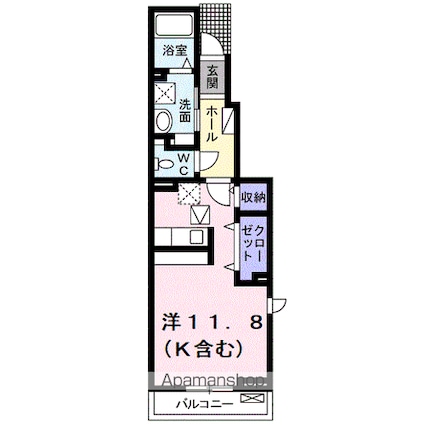 レジデンス・ネオ[1R/34.15m2]の間取図