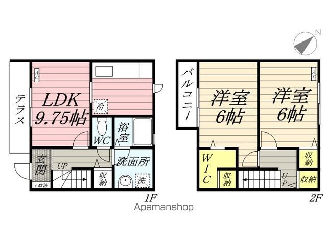 【府中市住吉町のテラスの間取り】